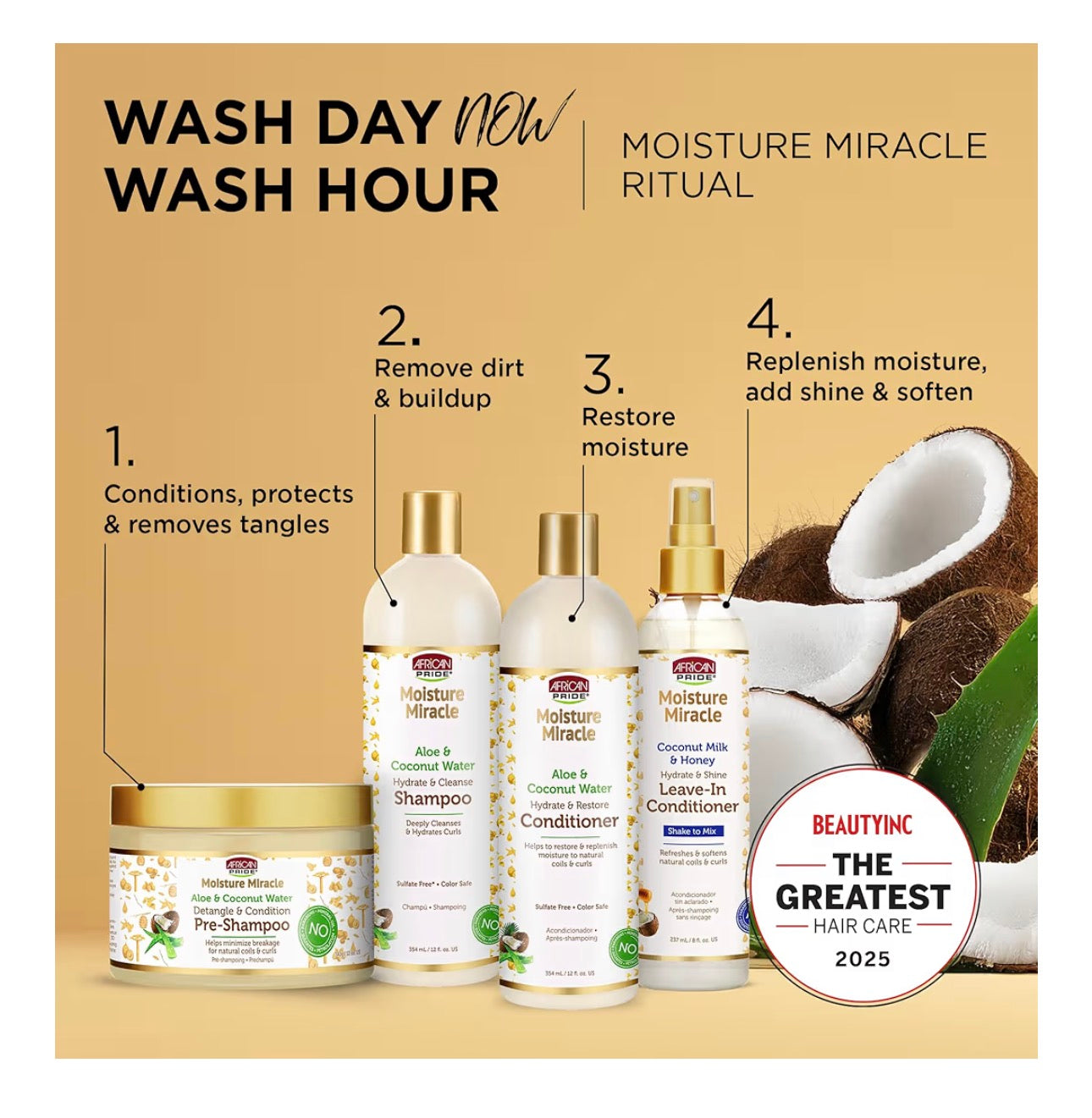 African Pride Moisture Miracle Hair Care Set