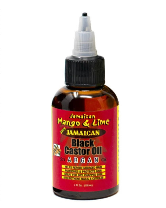 Jamaican Mango & Lime Black Castor Oil With Argan