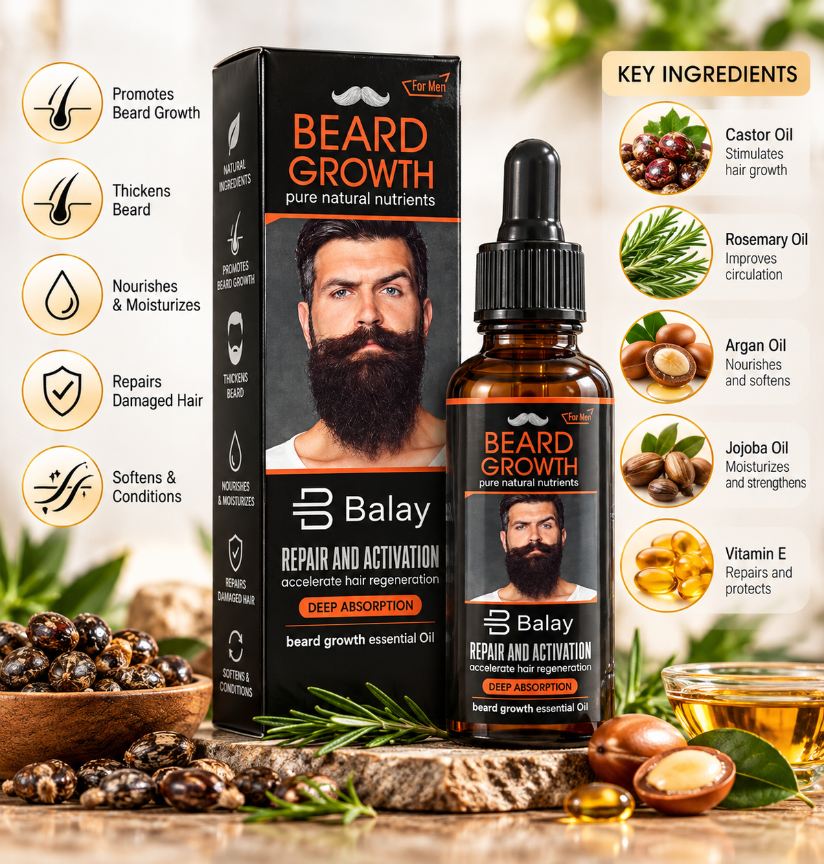 Balay Beard Growth for Men
