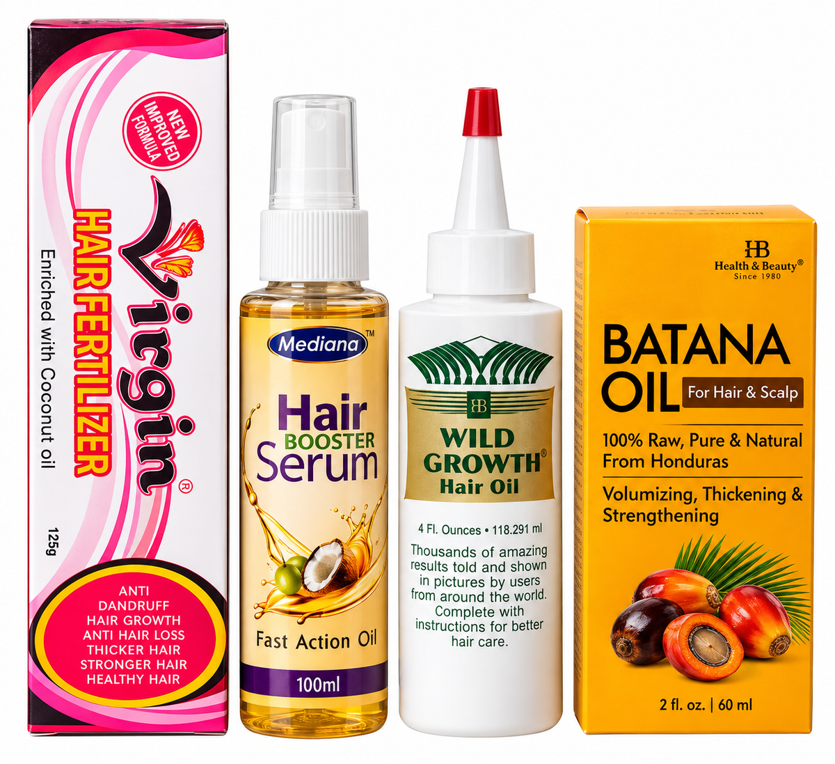 Extreme Hair Growth Combo: Best for slow-growing, thinning, or weak hair.