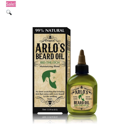 ARLO’S ORIGINAL BEARD OIL – RID THE ITCH MOISTURIZING BLEND 2.5OZ