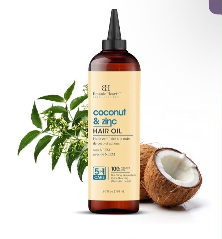 Botanic Hearth Coconut & Zinc Hair Oil 6.7oz