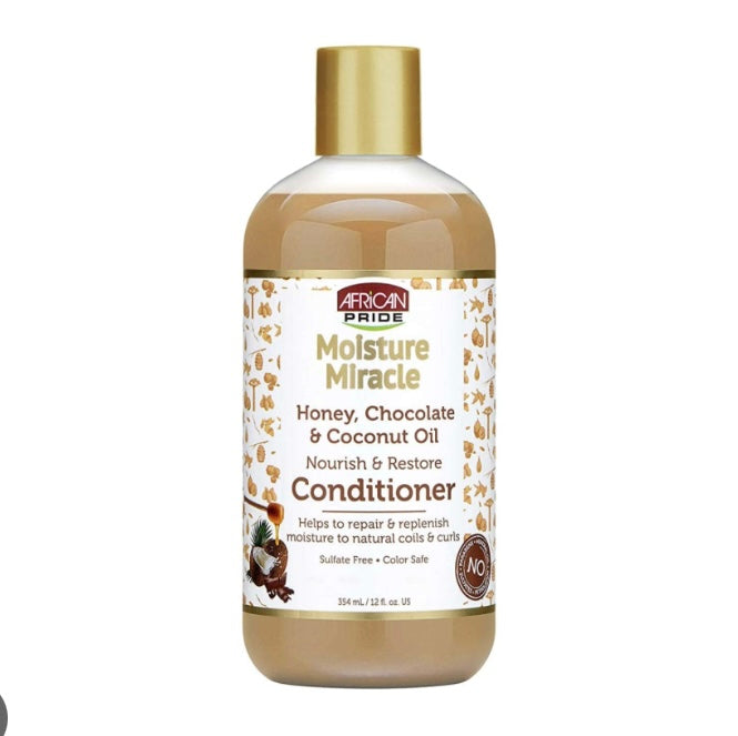 African Pride Moisture Miracle Honey, Chocolate & Coconut Oil Nourish & Restore Conditioner