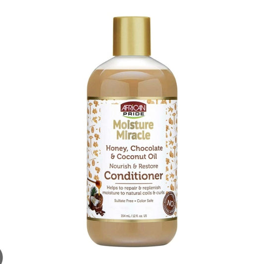 African Pride Moisture Miracle Honey, Chocolate & Coconut Oil Nourish & Restore Conditioner