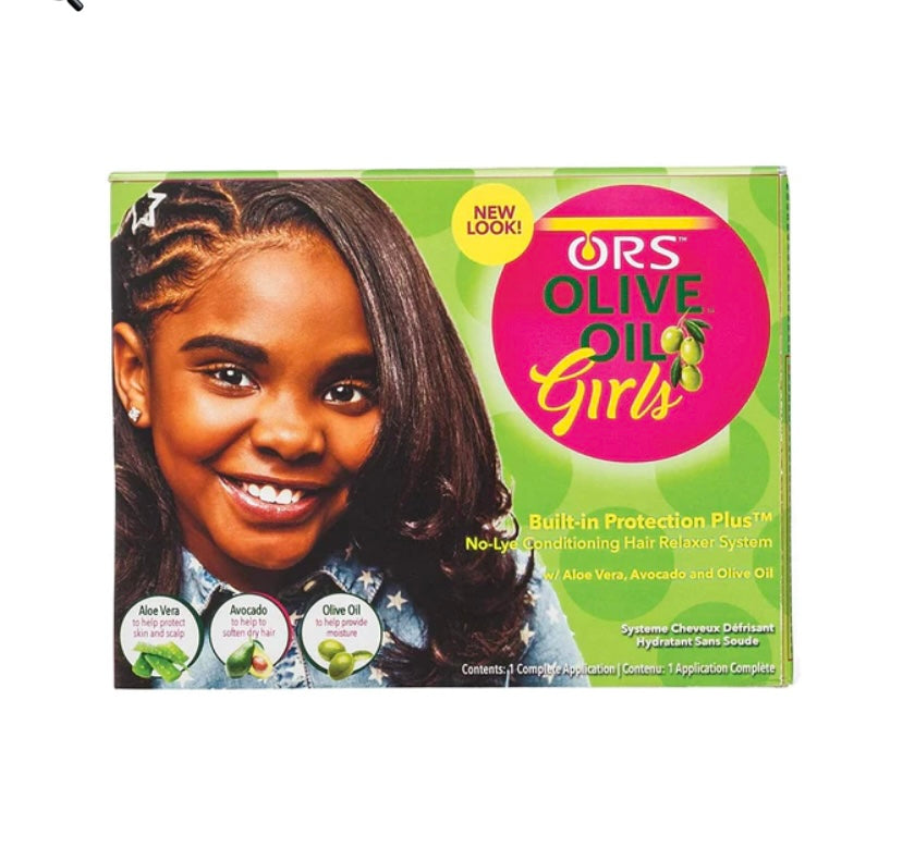 ORS OLIVE OIL GIRLS NO-LYE CONDITIONING HAIR RELAXER SYSTEM