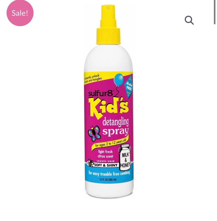 SULFUR8 KIDS DETANGLING SPRAY 12OZ