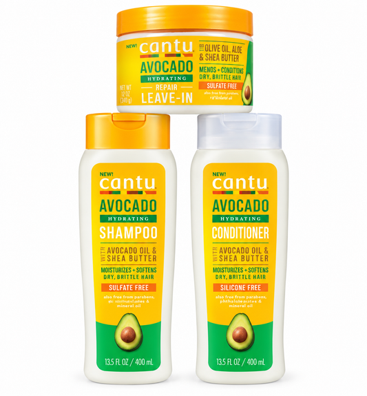 Cantu Avocado Hydrating Hair Care Bundle