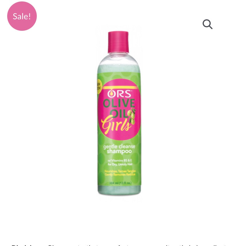 ORS OLIVE OIL GIRLS GENTLE CLEANSE SHAMPOO 13OZ