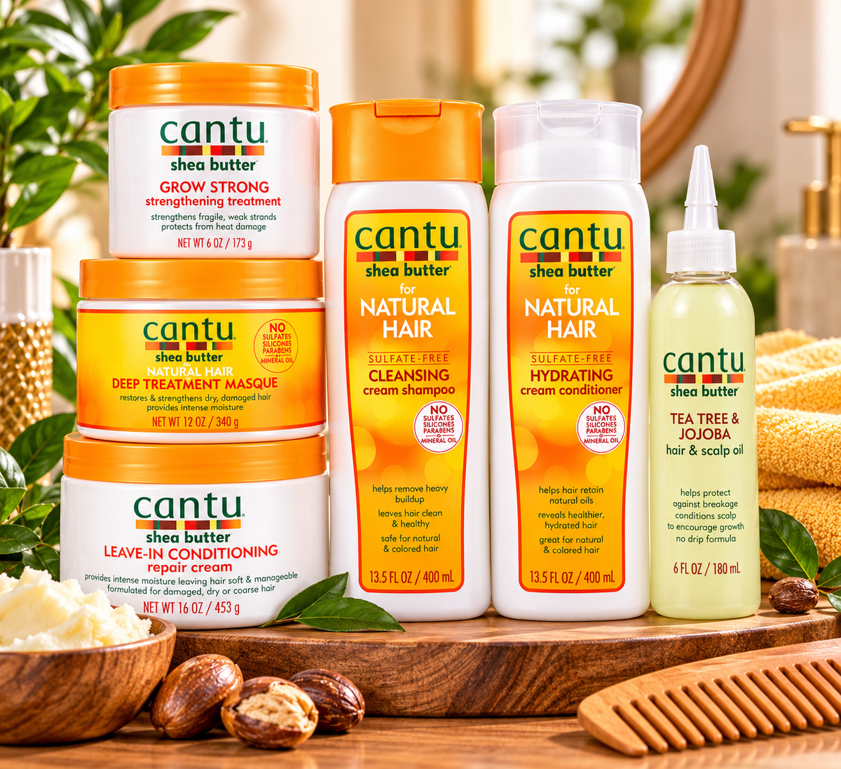 Cantu Transitioning Package – Complete Natural Hair Care Bundle