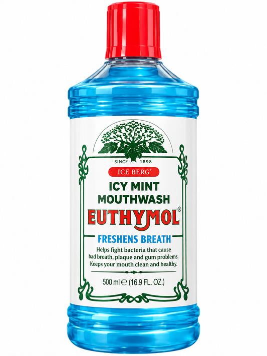 Euthymol Fresh Blend Ice Mint Mouthwash – 0% Alcohol