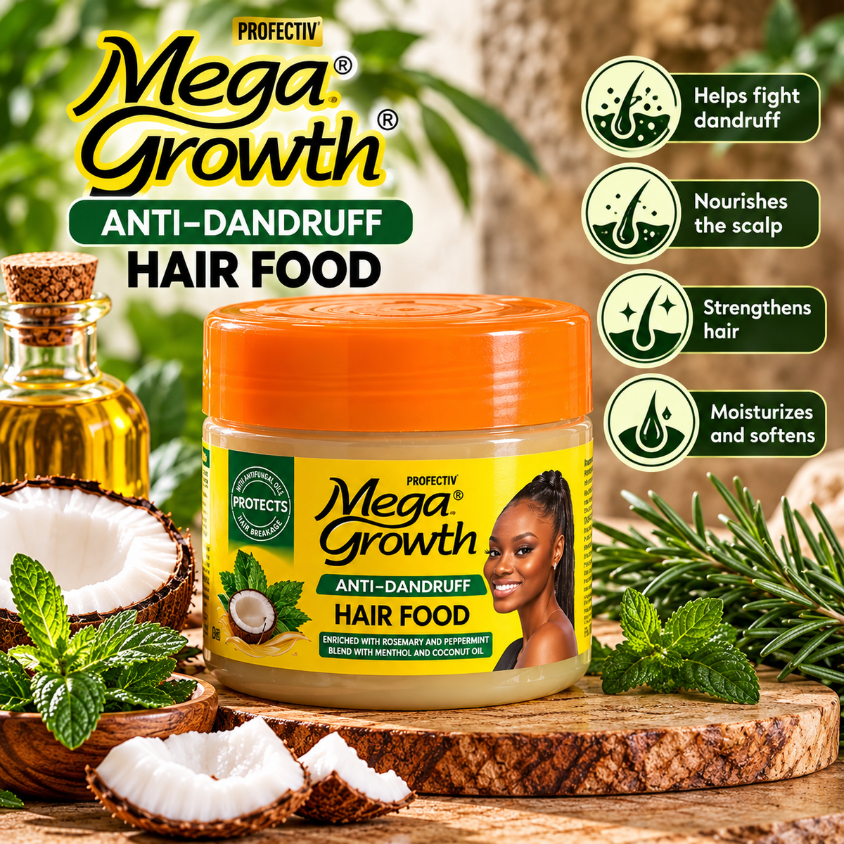 MEGA GROWTH Anti-Dandruff Hair Food