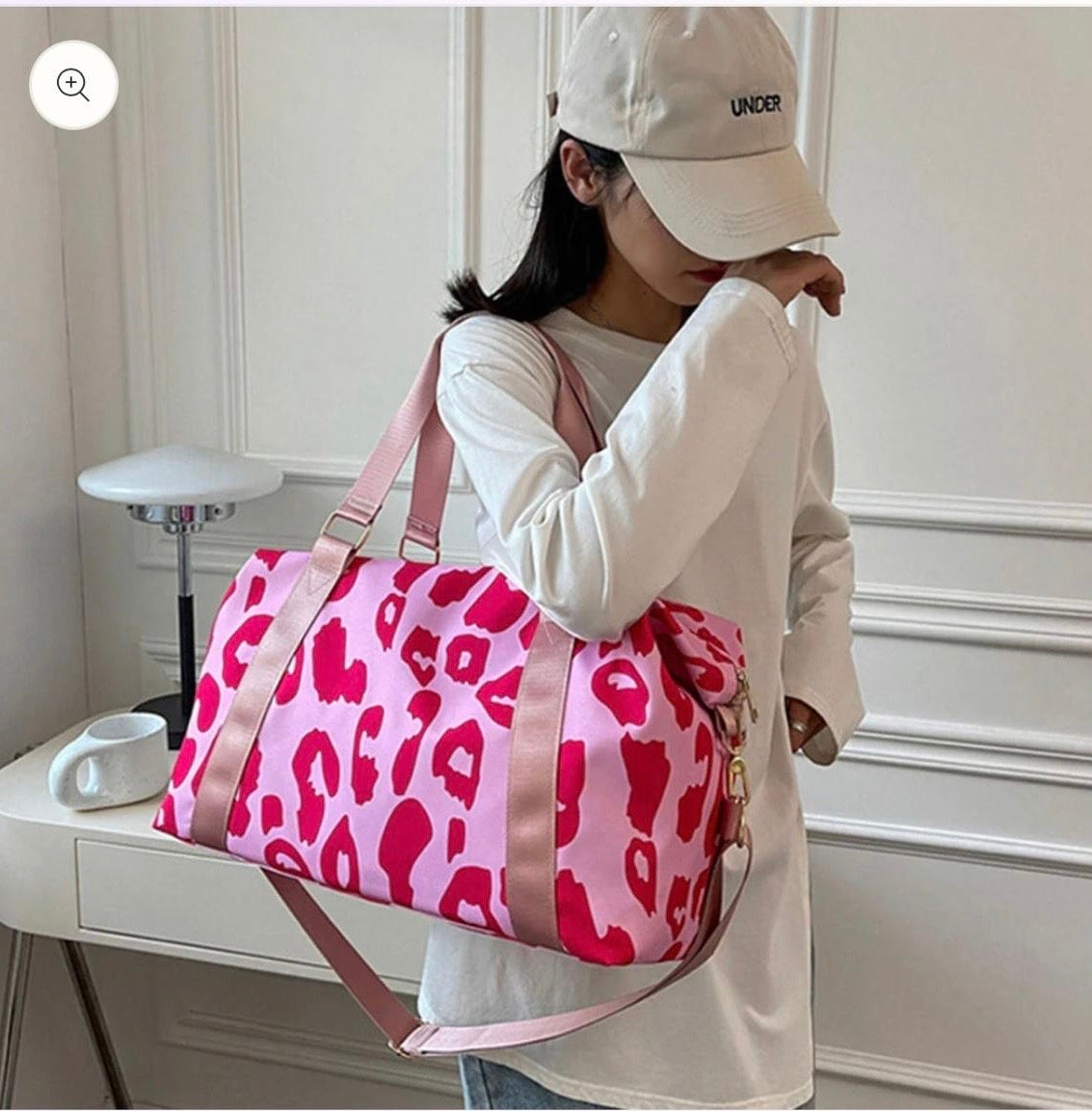 Travel & Sports Duffel Bag – Pink and Black