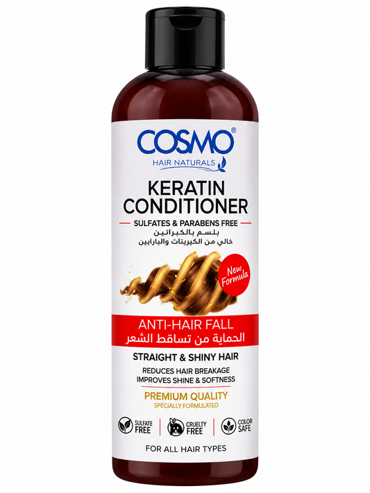 Cosmo Hair Naturals Keratin Conditioner – Sulfate & Paraben Free