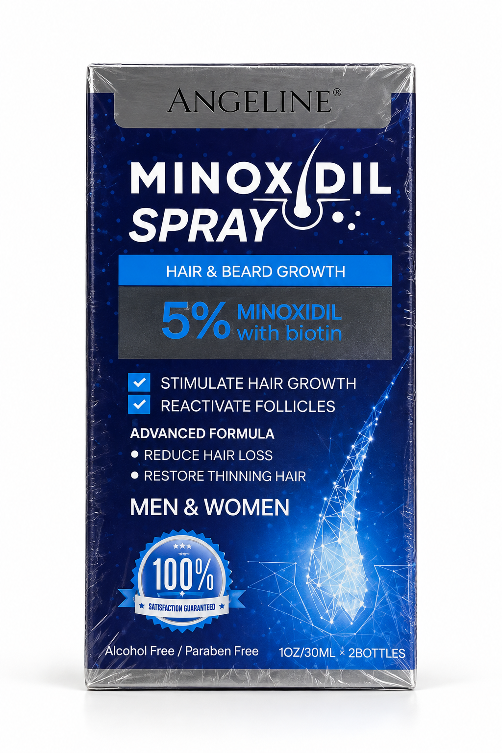 Angeline Minoxidil Spray – Hair & Beard Growth