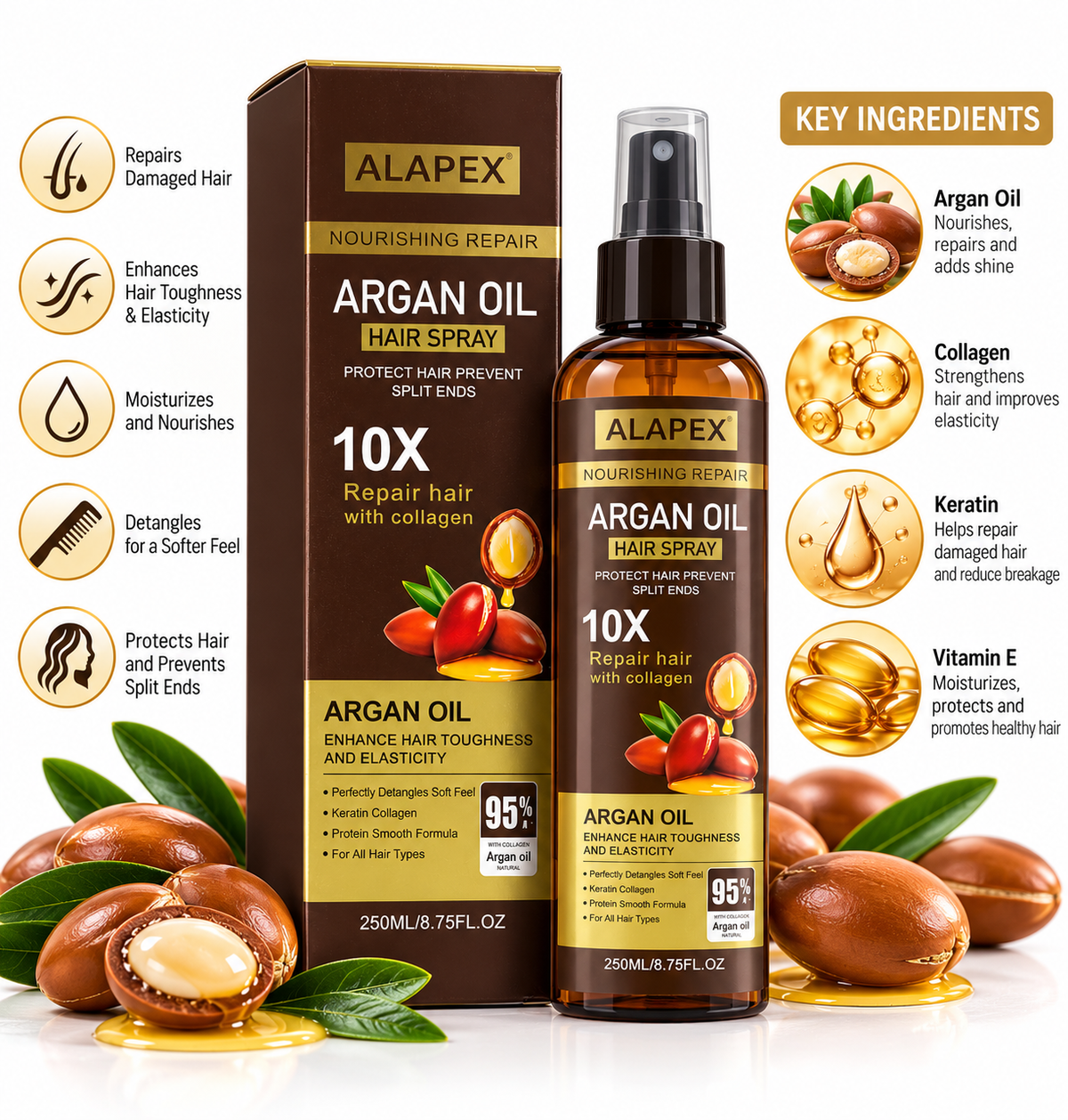 Alapex Argan Oil Hair Spray