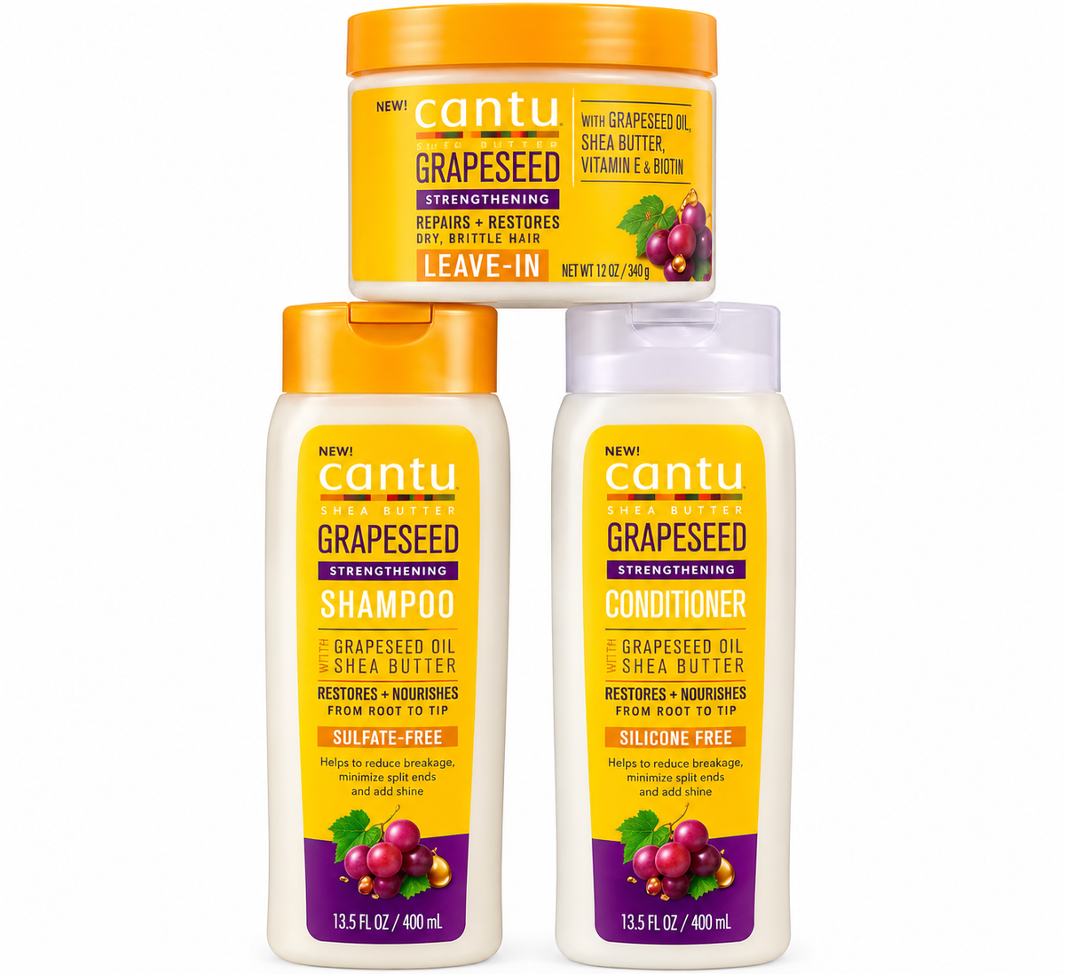 Cantu Grapeseed Strengthening Hair Care Bundle