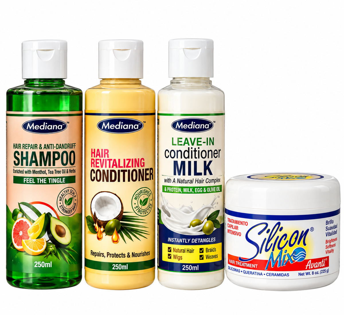 Wash Day Essentials Combo:Best for a complete weekly wash day routine for clean, hydrated, and healthy-looking hair.
