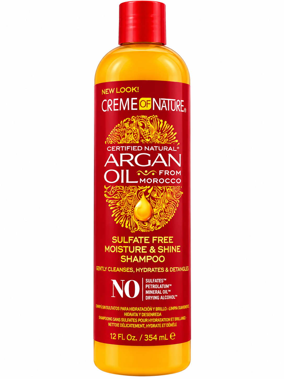 CREME OF NATURE ARGAN OIL MOISTURE & SHINE SHAMPOO 12OZ