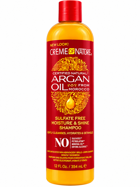 CREME OF NATURE ARGAN OIL MOISTURE & SHINE SHAMPOO 12OZ