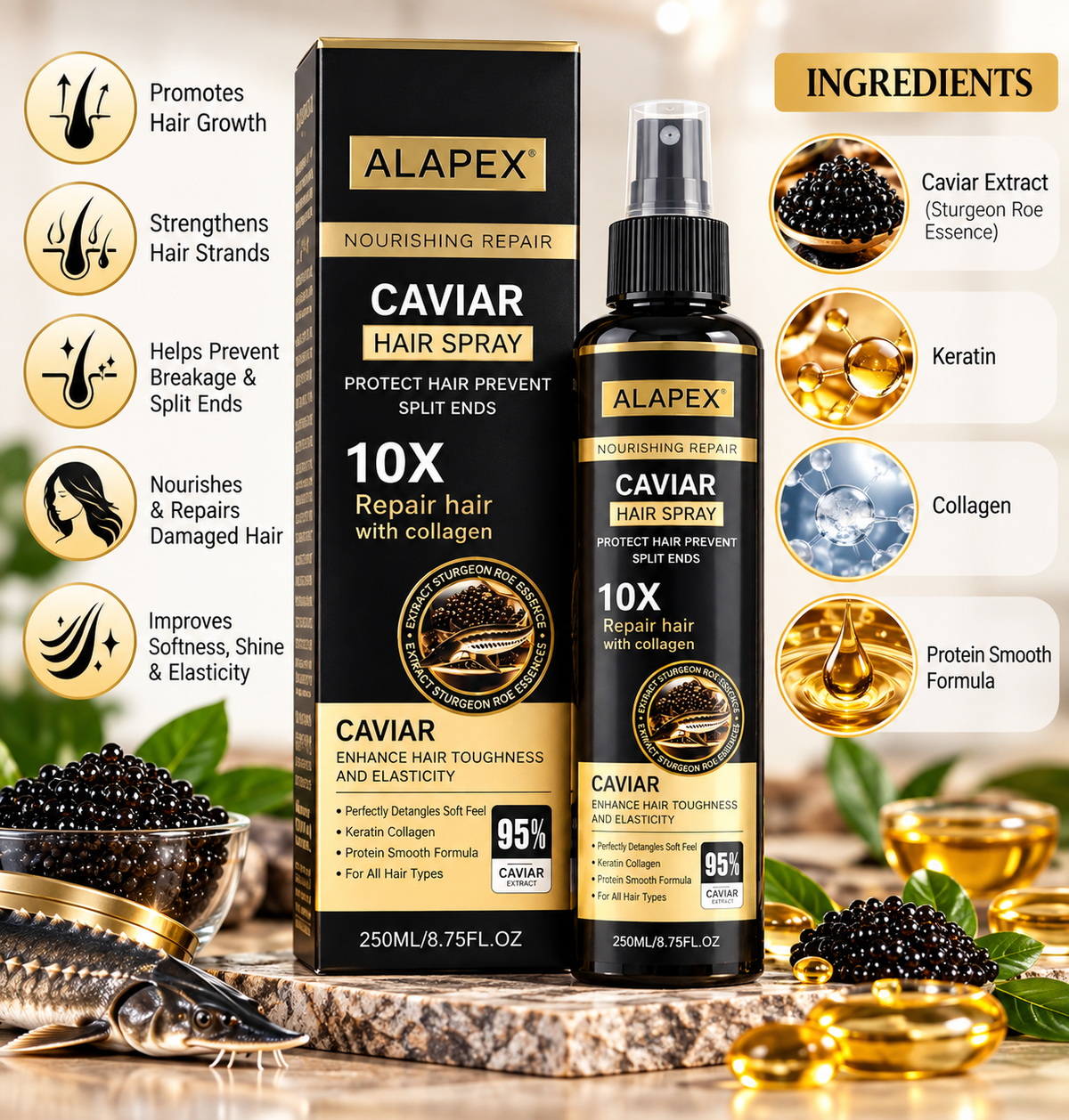 Alapex Caviar Hair Spray