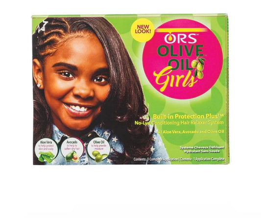 ORS OLIVE OIL GIRLS NO-LYE CONDITIONING HAIR RELAXER SYSTEM