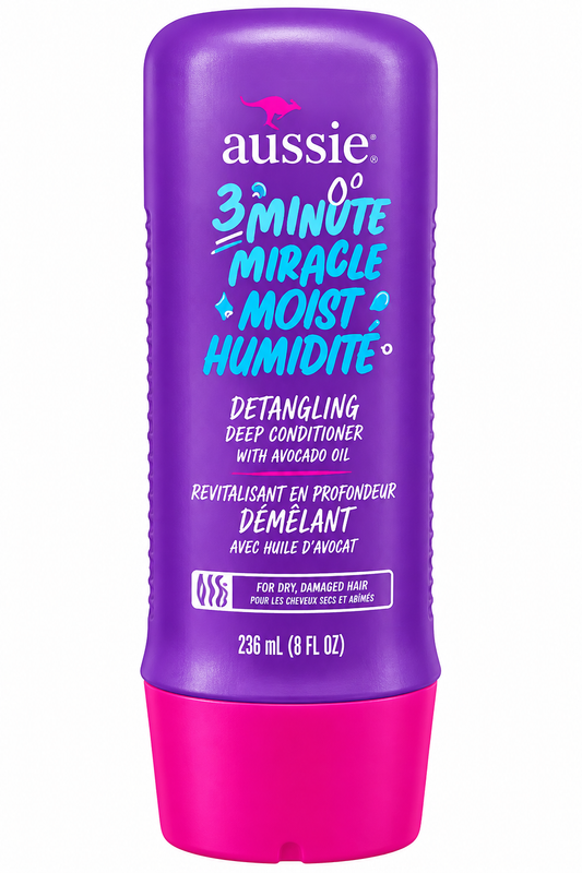 Aussie 3 Minute Miracle Moist (Humidité) Detangling Deep Conditioner – Avocado Oil Infusion
