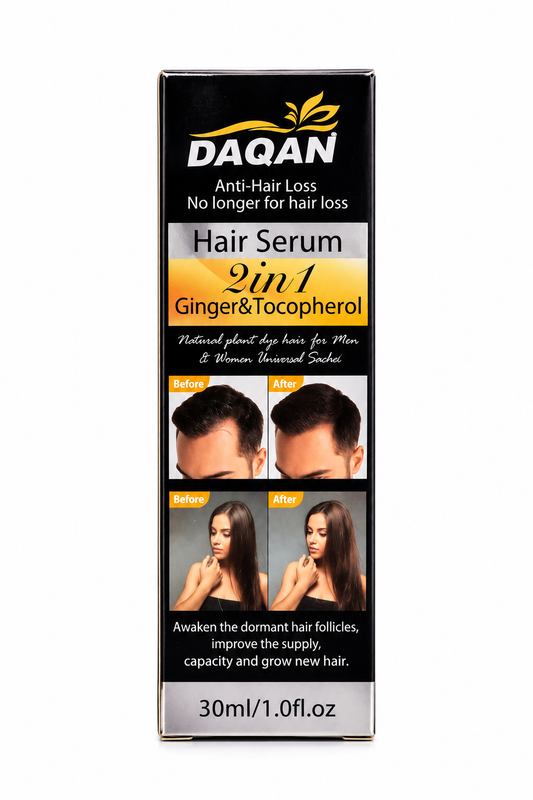 DAQAN Anti Hair Loss Hair Serum 2-in-1 – Ginger & Tocopherol