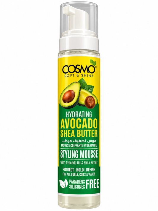 Cosmo Soft & Shine Hydrating Avocado Shea Butter Styling Mousse