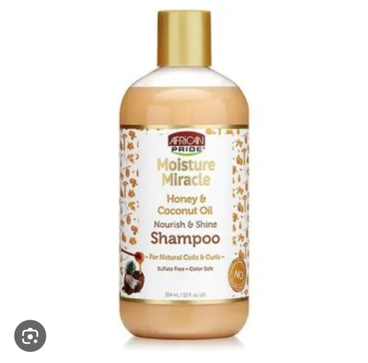 African Pride Moisture Miracle Honey & Coconut Oil Shampoo