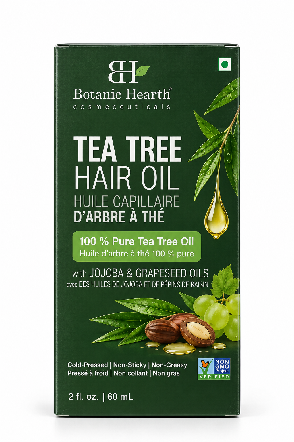 Botanic Hearth Tea Tree Oil with Jojoba & Grapeseed Oils
